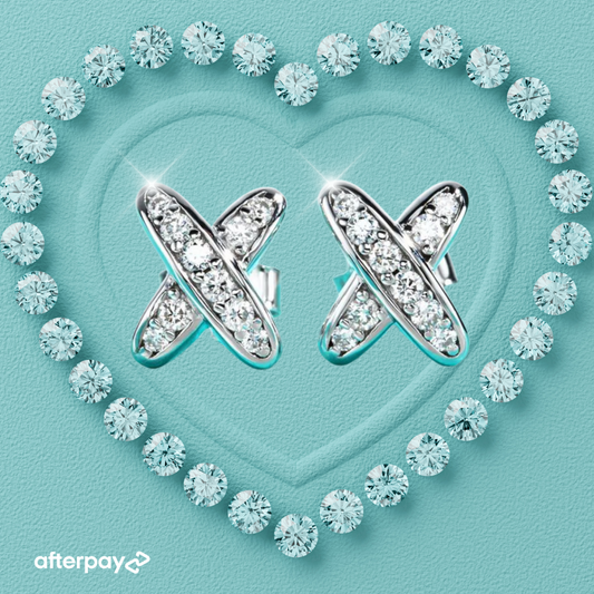 Mini X Moissanite Earrings.