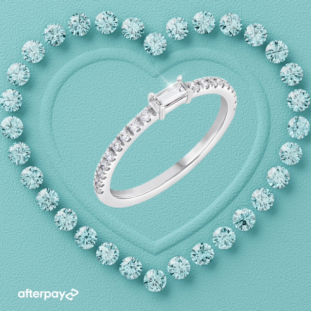 0.15 Carat Baguette Half Eternity Wedding Band.