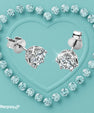 0.5 carat moissanite stud earrings with brilliant sparkle