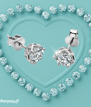0.5 Carat Classic Solitaire Moissanite Stud Earrings.