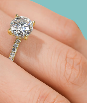 Whisper Hidden Halo Moissanite Ring