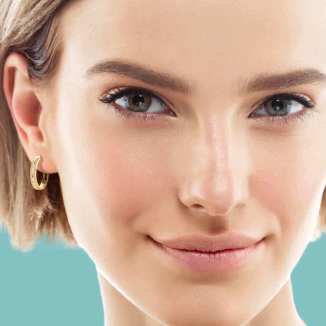 Double the Fun: Moissanite Hoop Earrings