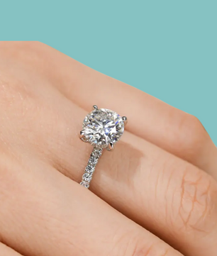 The Secret Halo Moissanite Ring