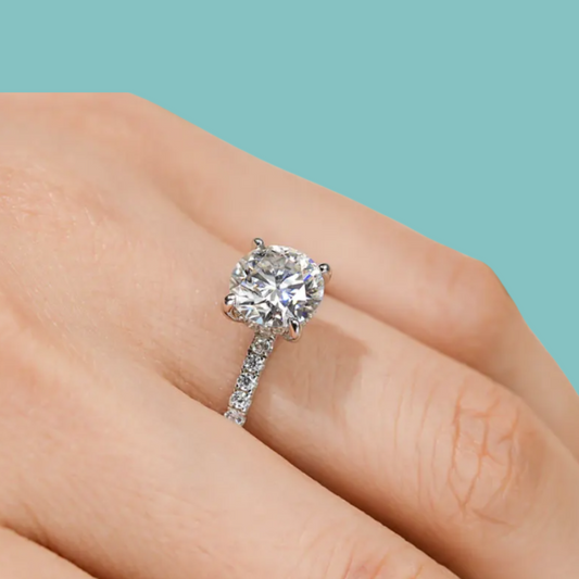 The Secret Halo Moissanite Ring