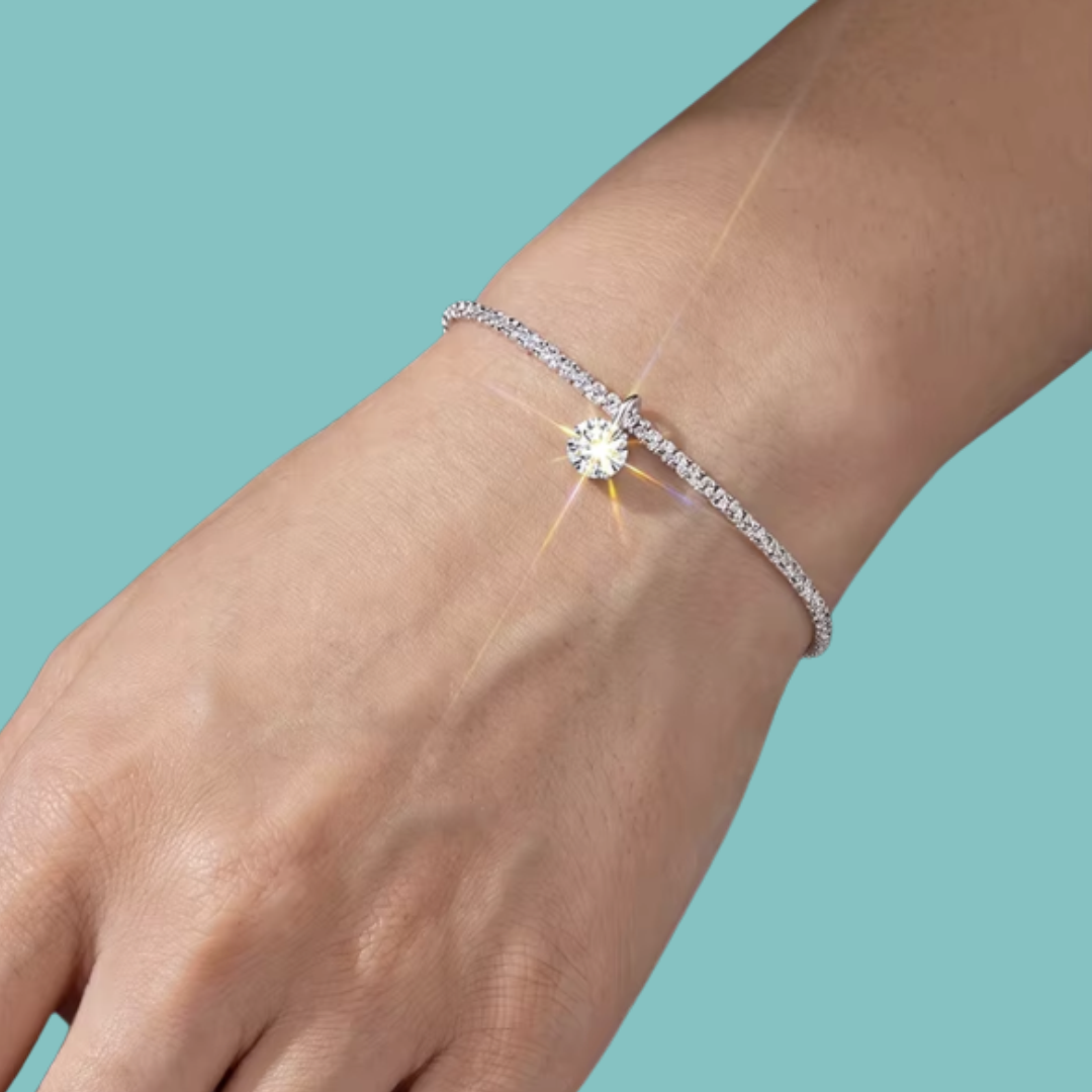 Asterelle Solitaire Moissanite Bracelet
