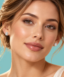 Marcella Radiant Halo Moissanite Stud Earrings