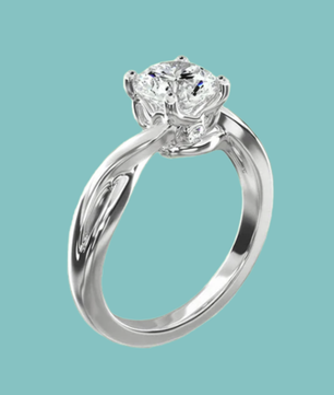 The Everly Vintage Twist Solitaire