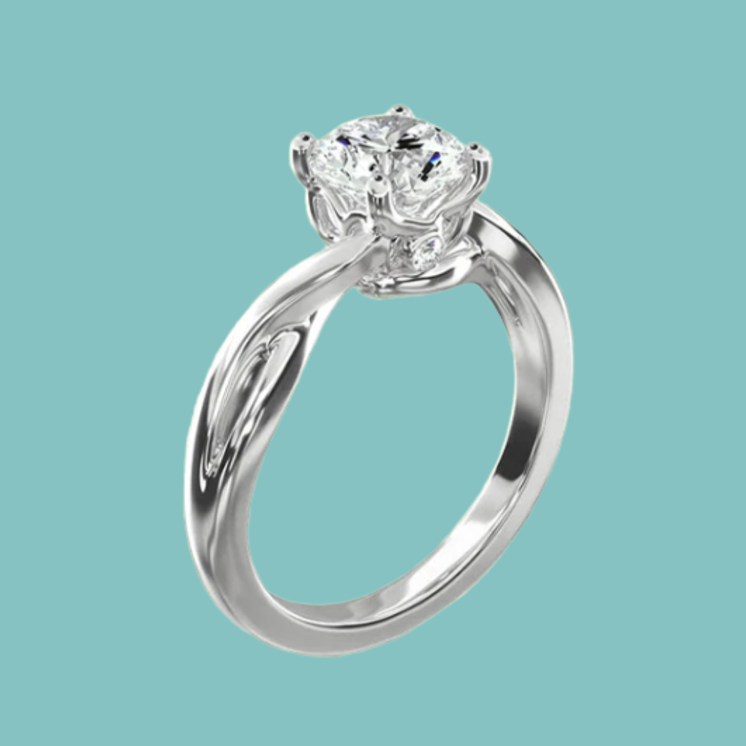 The Everly Vintage Twist Solitaire