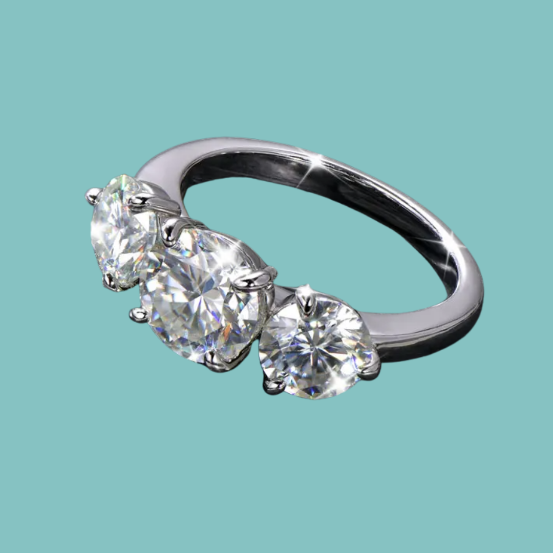Aria Three Stone Ring