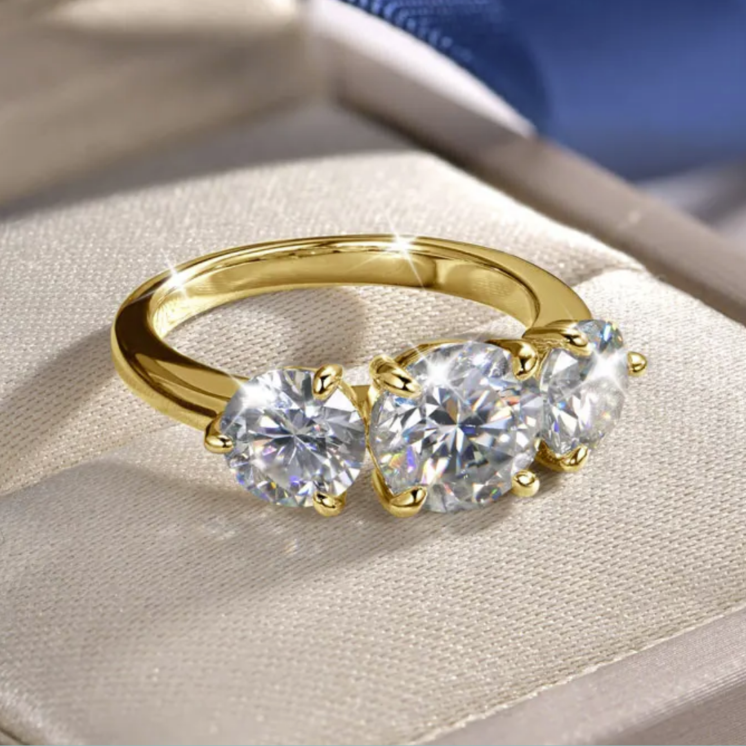 Aria Three Stone Ring