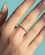 Lisette Graduated Moissanite Band