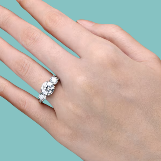 Eternally Yours Moissanite Ring