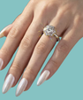 The Isolde Moissanite Ring