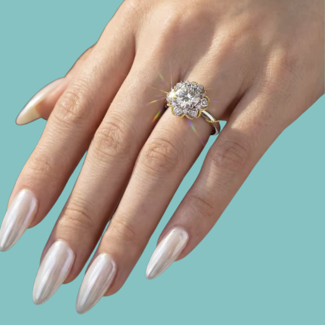 The Isolde Moissanite Ring