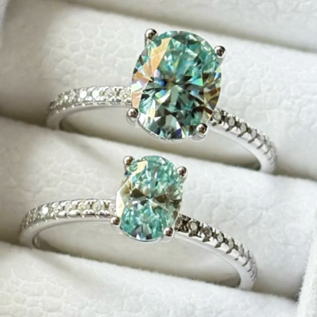 Arctic Oval Aquamarine Ring