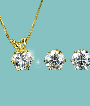 Classic Sparkle Earring & Pendant Set