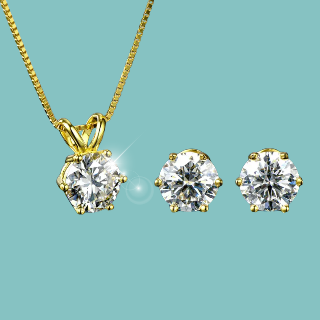 Classic Sparkle Earring & Pendant Set