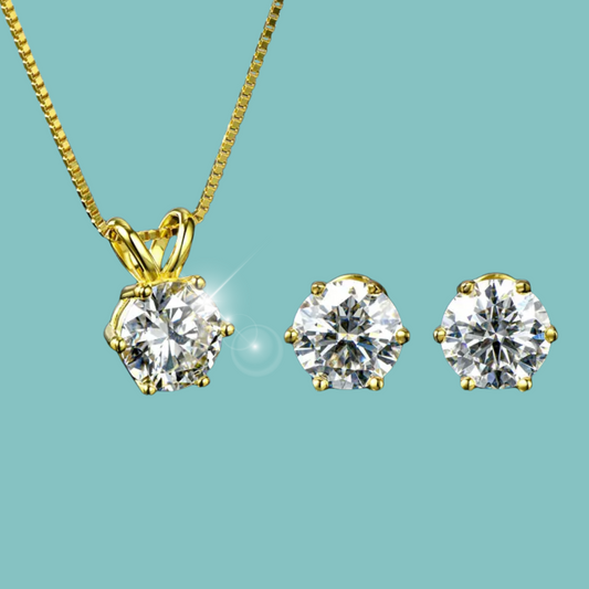Classic Sparkle Earring & Pendant Set