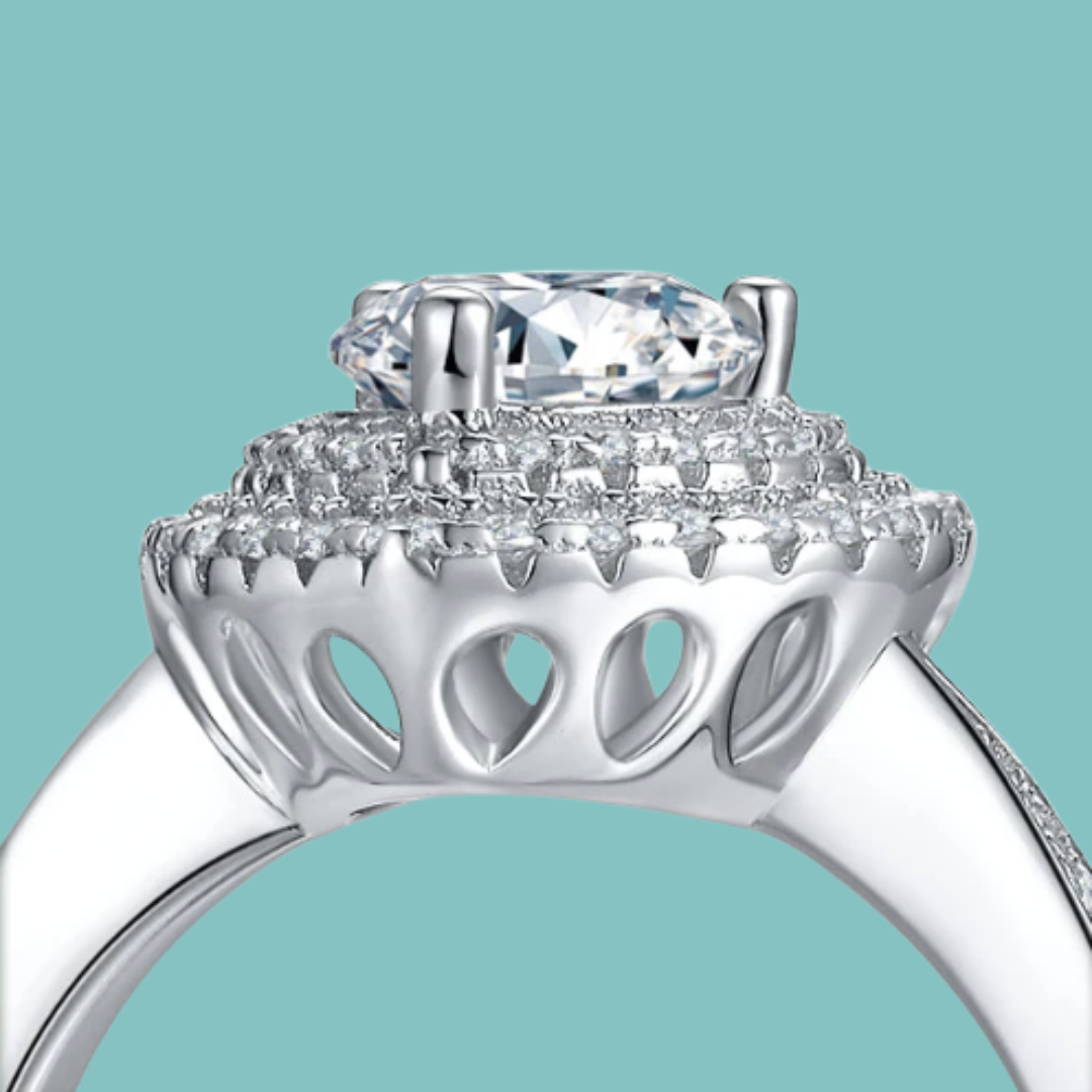 The “Margot” Oval Halo Ring