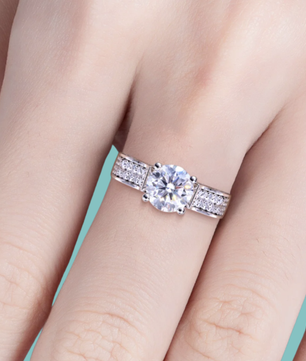 The Mirelle 2 Carat Split-Shoulder Solitaire