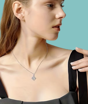 Orbit Moissanite Necklace