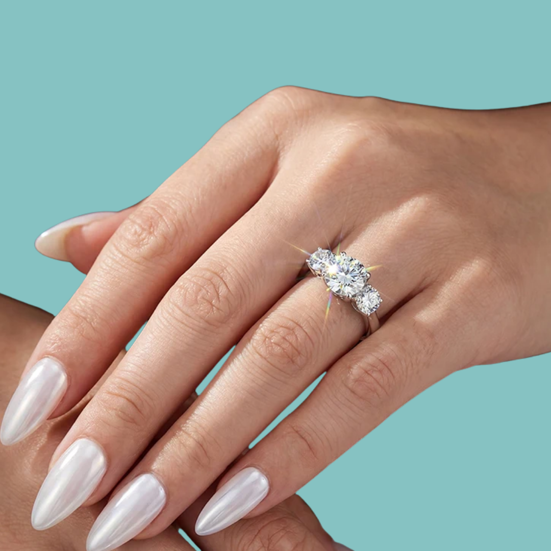 Aria Three Stone Ring