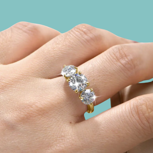 Aria Three Stone Ring