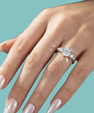 Rosalie Round Moissanite Ring
