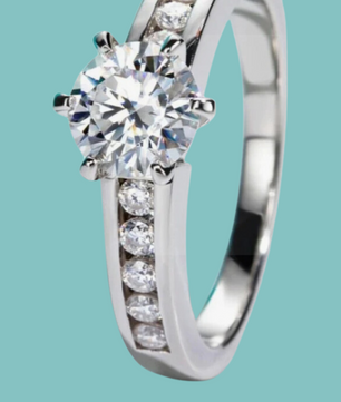 The Celestia Channel Ring Set