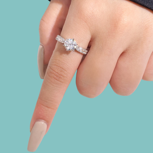 The Abigail Moissanite Ring