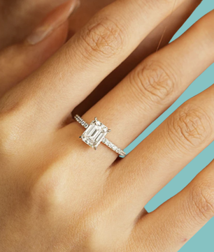 Mirage Emerald Cut Ring