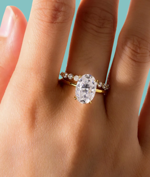 The Aurelia Oval Ring Set