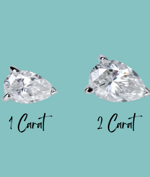 Raindrop Pear Studs