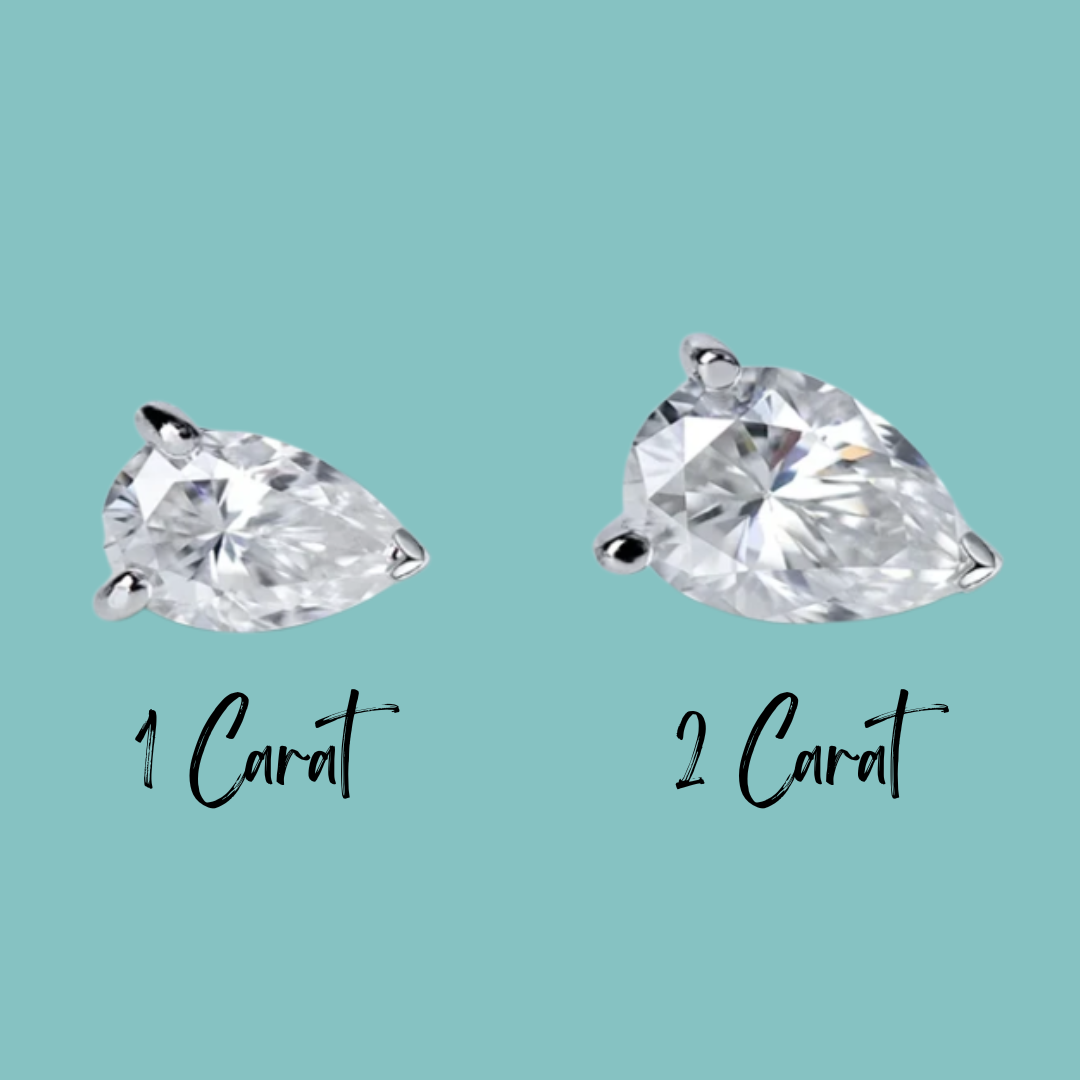Raindrop Pear Studs