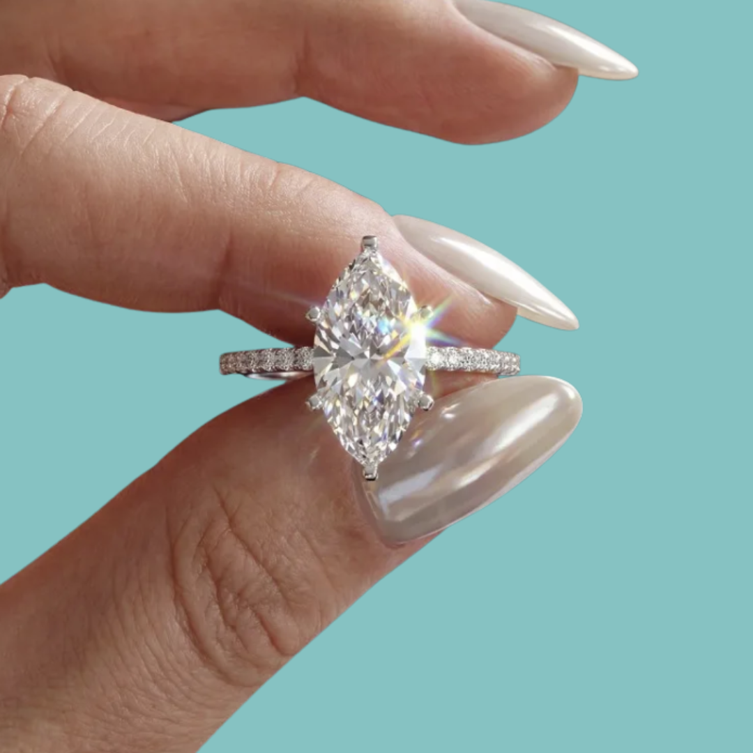 Noelle Marquise Moissanite Ring