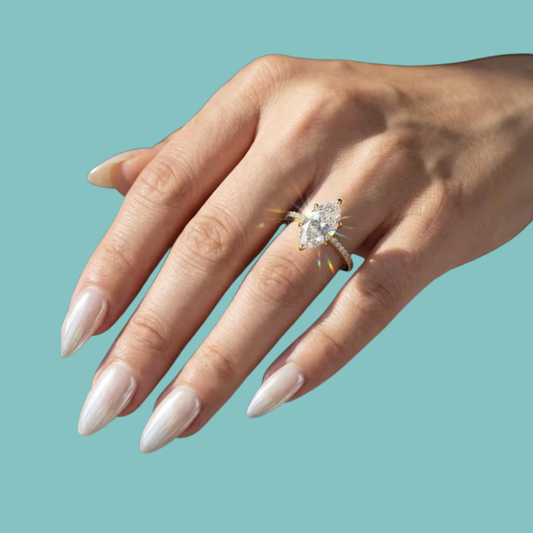 Noelle Marquise Moissanite Ring