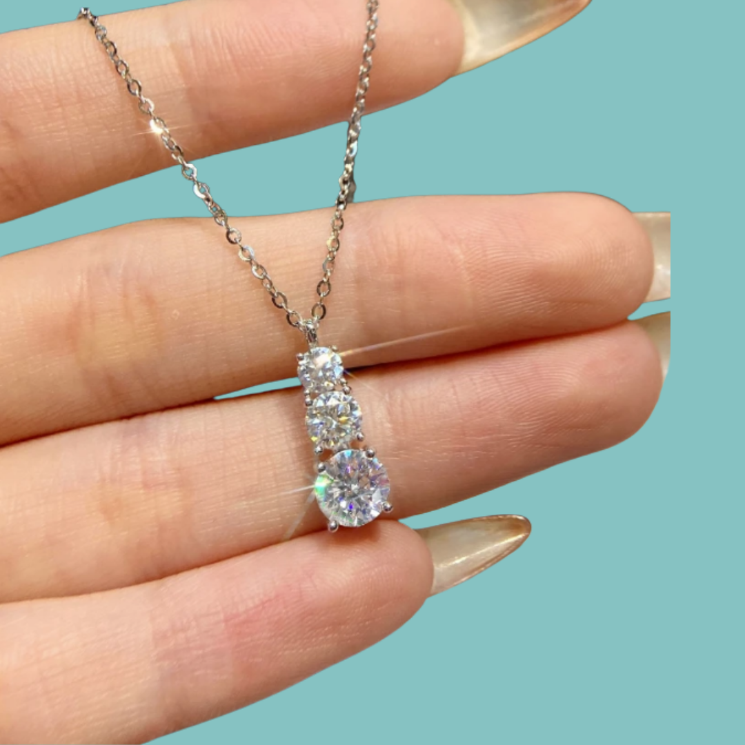 Nova 1.8ct Moissanite Gold-Filled Necklace