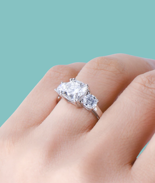 Eterna Cushion Cut Ring