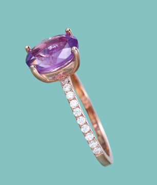 The Violet Dawn Amethyst Ring