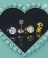 Lumi Bezel Moissanite Stud Earrings
