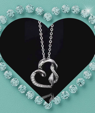 Heart Infinity Moissanite Pendant