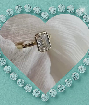 Alora Bezel Set Moissanite Ring