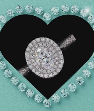 The “Margot” Oval Halo Ring