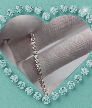 Bezel Set Moissanite Tennis Bracelet