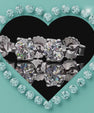 Timeless half carat moissanite earrings with sparkling round stones