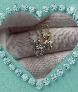 Classic Solitaire Moissanite Pendant