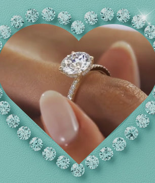 The Secret Halo Moissanite Ring