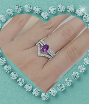 The Violet Dawn Amethyst Ring