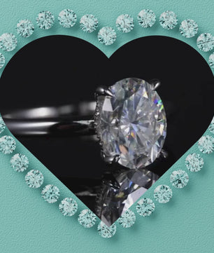 Eclipse Hidden Halo Oval Ring