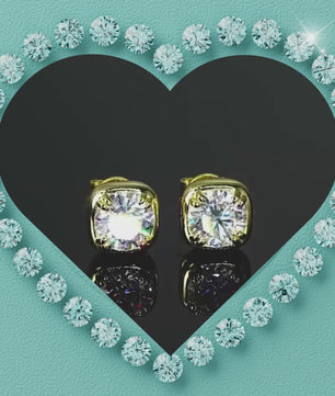 Solstice Bezel Set Studs